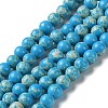 Synthetic Imperial Jasper Dyed Beads Strands G-D077-A01-01J-1