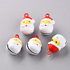 Christmas Baking Painted Brass Bell Pendants KKB-S002-008-1