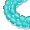Baking Paint Transparent Glass Bead Strands GLAA-S031-4mm-18-3