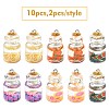 10Pcs 5 Styles Imitation Food Resin Pendants RESI-YW0001-65-2