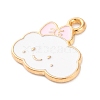 Alloy Enamel Charms ENAM-Q001-07G-01-2