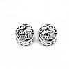 Tibetan Style Alloy European Beads Settings for Enamel TIBEB-N007-026-2