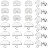20Pcs Brass Stud Earring Findings KK-BBC0027-57-7
