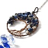 Lapis Lazuli Pendant Decoration AJEW-P098-15P-3