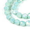 Anti-Tarnish Electroplate Glass Beads Strands EGLA-T021-6mm-15-11-3