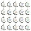 20Pcs 5 Colors Tibetan Style Alloy & Acrylic Pendants FIND-CJ0001-17-1