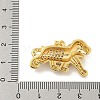 Rack Plating Brass Micro Pave Clear Cubic Zirconia Pendants KK-K341-63G-3