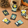 10Pcs 5 Styles Printed Acrylic Pendants OACR-CJ0001-30-5