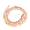 Transparent Painted Glass Beads Strands DGLA-A034-T1mm-A07-5