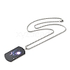 Non-Tarnish 201 Stainless Steel Rectangle with Constellations Pendant Necklace for Women NJEW-G015-01G-3