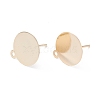 Rack Plating Brass Stud Earring Findings KK-F829-03A-G-2