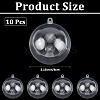 10Pcs Transparency Acrylic Christmas Balls Pendants DIY-CP0013-38B-2