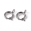 304 Stainless Steel Smooth Surface Spring Ring Clasps STAS-D149-04-1