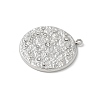 304 Stainless Steel Rhinestone Pendants STAS-Z122-53P-2