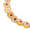 Handmade Millefiori Lampwork Beads Strands LAMP-G166-15H-3