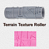 Plastic Handle Clay Texture Roller DIY-WH0699-88B-5