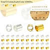 1200Pcs 2 Colors Brass Crimp Beads KK-FS0001-37-5