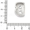 Brass Initial Beads KK-B167-27P-01B-3