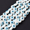 Handmade Evil Eye Lampwork Beads Strands LAMP-E030-03E-2