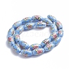 Handmade Printed Porcelain Beads PORC-G004-A13-2