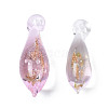 Handmade Gold Sand Lampwork Pendants LAMP-S194-023-M-3