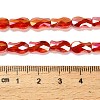 Electroplate Glass Beads Strands EGLA-P066-01A-AB09-4
