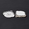 Transparent Acrylic Pendants TACR-G038-03B-3