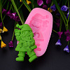 Christmas Santa Claus Shape DIY Food Grade Silicone Statue Molds X-AJEW-P046-41-3