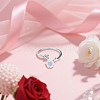 20Pcs 2 Colors Alloy Cuff Rings RJEW-GO0001-09-4