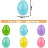 SUPERFINDINGS 6Pcs 6 Colors Blank Wood Simulation Eggs DIY-FH0005-09-2