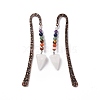 Natural Quartz Crystal Bookmark AJEW-C025-01J-2