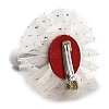 Christmas Hat Polyester Alligator Hair Clips for Women Girl AJEW-M012-02A-3