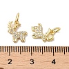 Rack Plating Brass Micro Pave Cubic Zirconia Pendants KK-K377-64G-3