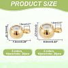 ARRICRAFT 40Pcs 4 Style Brass Tube Bails KK-AR0003-90-2