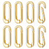 8Pcs Brass Spring Gate Rings KK-BC0015-69G-1