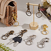   18Pcs 3 Colors Iron Swivel Clasps with Key Rings HJEW-PH0001-79-5