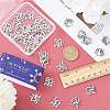 60Pcs Tibetan Style Alloy Message Charms FIND-SC0007-14-3