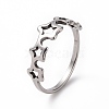 Non-Tarnish 201 Stainless Steel Star Wrap Finger Ring for Women RJEW-J051-24P-1