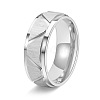 Titanium Steel Chunky Rings PW-WGDA1DB-01-1