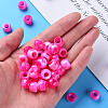 Acrylic European Beads MACR-S375-002A-07-5