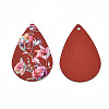 Spray Painted Iron Pendants X-IFIN-T016-15-3