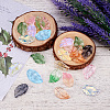  100Pcs 10 Colors Dyed & Heated Glass Pendants GLAA-TA0001-48-14