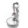 304 Stainless Steel Clip-on Earring Setting STAS-I166-33P-4