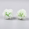 Polymer Clay Rhinestone Beads with Embossed Resin Roses RESI-T059-01A-05-2