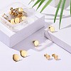 24Pcs 3 Size Vacuum Plating 304 Stainless Steel Stud Earring Findings STAS-ZZ0001-06G-4