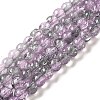 Spray Painted Crackle Glass Beads Strands X-CCG-Q002-6mm-02-1