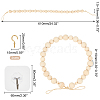 Round Natural Wood Beads Wall Hanging Decorations AJEW-WH0168-01-2