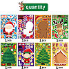 8Pcs Christmas Theme Cartoon PVC Waterproof Stickers STIC-P014-01A-1