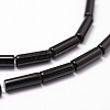 Natural Black Onyx Beads Strands X-G-P161-38-13x4mm-3