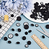   64Pcs 4 Style Cloth Shank Buttons BUTT-PH0001-26A-5